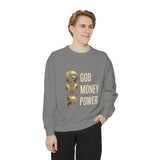 Sweatshirt — G.M.P. Gold Logo "God Money Power" Casual Graphic Sweatshirt