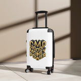 Suitcase — 'GMP Good Money Power' Graphic Carry-On Luggage