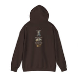 God Money Power- King Crown Hoodie — Vintage Lion & Regal Emblem Graphic