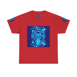 God Money Power Graphic Tee — Blue Urban Streetwear T-Shirt