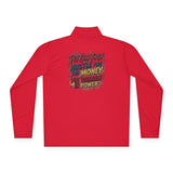 Quarter-Zip Pullover — “Put God First, Then Get The Money, Put Yourself In Power” Graphic Pullover