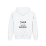 Youth Hoodie — GMP GOD Money Power Metallic Graphic Pullover