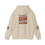 Hoodie — "Put GOD First, Hustle For The MONEY, Put Yourself In POWER" Inspirational Graphic Hoodie