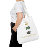 God • Money • Power Tote Bag — Faith-Inspired Money Crown Design