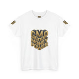 Money Power T-Shirt — Gold 3D "GMP Good Money Power" Graphic Tee