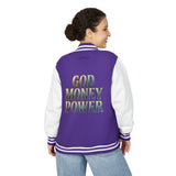 Letterman Jacket — GOD MONEY POWER Varsity Jacket