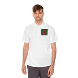 Polo Shirt — Red & Green Retro Skate Icon Chest/Back Print