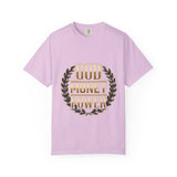 God Money Power T-Shirt — Bold Gold Laurel Graphic Tee
