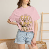 God Money Power T-Shirt — Bold Gold Graphic Tee