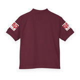 GMP Logo Youth Polo Shirt - Red Branding DryBlend® Kids Jersey Polo
