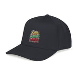Mid Profile Baseball Cap — "God Money Power" Embroidered Retro Logo Hat