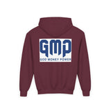 GMP “God Money Power” Youth Hoodie — Bold Faith & Motivation Pullover