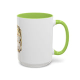 Coffee Mug — "God Money Power" Gold Emblem Accent Mug