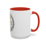 God Money Power Accent Coffee Mug — Inspirational Faith & Success Ceramic Mug (11/15 oz)