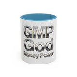 GMP God Money Power Chrome Accent Coffee Mug (11/15oz)