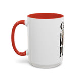 God Money Power-Coffee Mug — Skull Crown Gothic Accent Mug (11oz & 15oz)