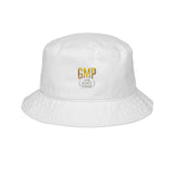 Embroidered 'GMP' Leopard Logo Bucket Hat – Trendy Streetwear Sun Hat