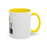 God Money Power Accent Coffee Mug — Inspirational Faith & Wealth Quote