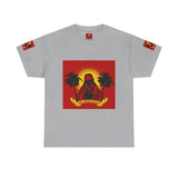 Surf Saint T‑Shirt — Vintage Palm Beach Vibes ("Our Savior Protects" Banner)