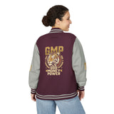 Letterman Jacket — GMP Gold Money Power Rose Varsity Jacket