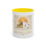 Egyptian Pyramid Sun Mug — Good Money Power Coffee Cup (11/15oz)