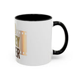 God Money Power Accent Coffee Mug — Motivational Faith & Wealth Ceramic Mug