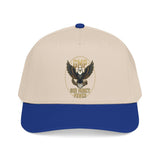 Eagle Emblem Baseball Cap — Gold Shield Rustic Outdoor Hat