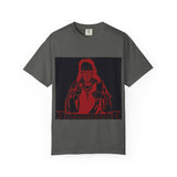 T-Shirt — Red Blindfolded Nun Graphic Tee (I Gave Money, Woke Up)