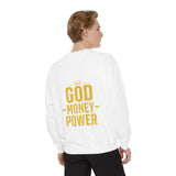 GMP "God Money Power" Sweatshirt — Gold Foil Graphic Crewneck