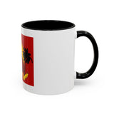 God Money Power Coffee Mug — Bold Red Retro Palm Design (11/15oz)