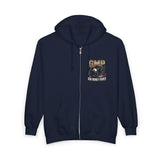 God Money Power (GMP) Zip Hoodie — Vintage Eagle Graphic