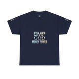 GMP GOD Money Power Tee — Metallic Logo Graphic T-Shirt