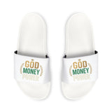 Men's 'God Money Power' Slide Sandals — Removable Strap Casual Pool Slides