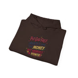 Motivational Hoodie — "Put God First: Hustle for the Money, Put Yourself in Power"