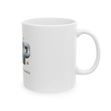 GMP Chrome Logo Mug — Good Money Power Ceramic Coffee Cup (11oz, 15oz)
