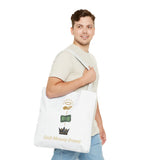 God • Money • Power Tote Bag — Faith-Inspired Money Crown Design
