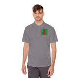 Men's Polo Shirt — 'God Money Power' Retro Graphic Sports Polo