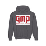 Youth Hoodie - GMP (God Money Power) Bold Red Graphic