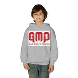Youth Hoodie - GMP (God Money Power) Bold Red Graphic