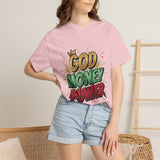 God Money Power T-Shirt — Bold Comic Typography Tee