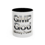 GMP God Money Power Chrome Accent Coffee Mug (11/15oz)