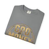 God Money Power T-Shirt — Bold Gold Graphic Tee
