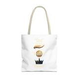 Inspirational 'God, Money, Power' Graphic Tote Bag