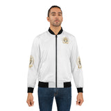 Lion Crest Bomber Jacket — GMP Gold Emblem Men's Jacket
