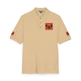 Embroidered Floral Skull Polo