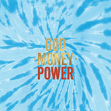 Tie-Dye Tank Top — "God Money Power" Spiritual Graphic Summer Top