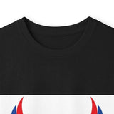 Long Sleeve Tee — "God Money Power" Patriotic Jesus Graphic