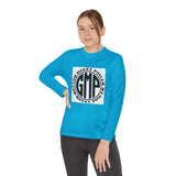 Youth Long Sleeve Tee — "GMP" Good Money Power Circular Logo