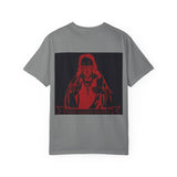 T-Shirt — Red Blindfolded Nun Graphic Tee (I Gave Money, Woke Up)