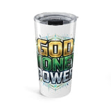 20oz Tumbler – "God, Money, Power" Motivational Travel Cup